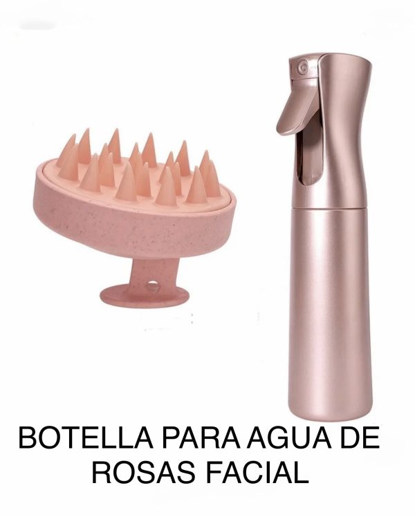Botella para agua de rosas para facial