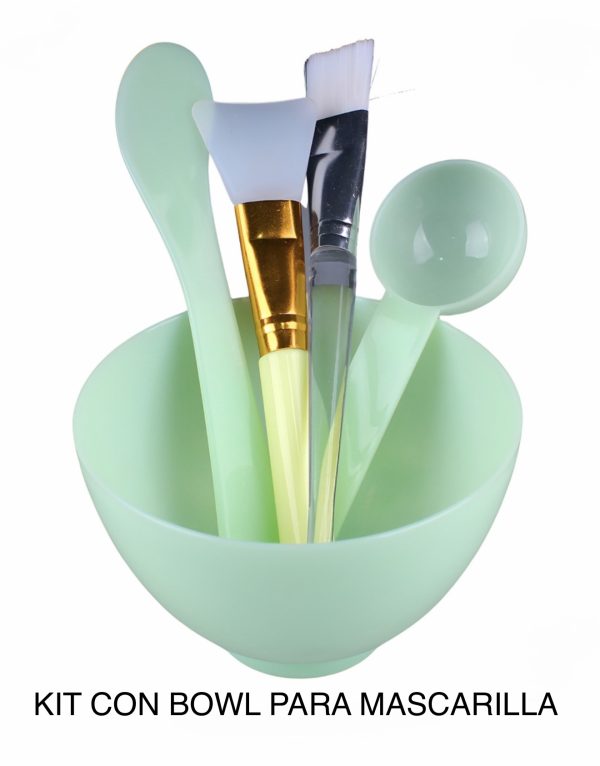 Kit con Bowl para preparacion de mascarilla profesional