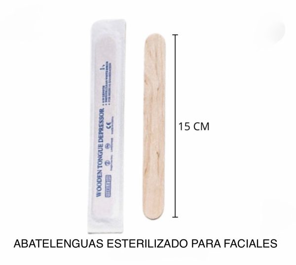 Abatelenguas para producto facial esterilizado